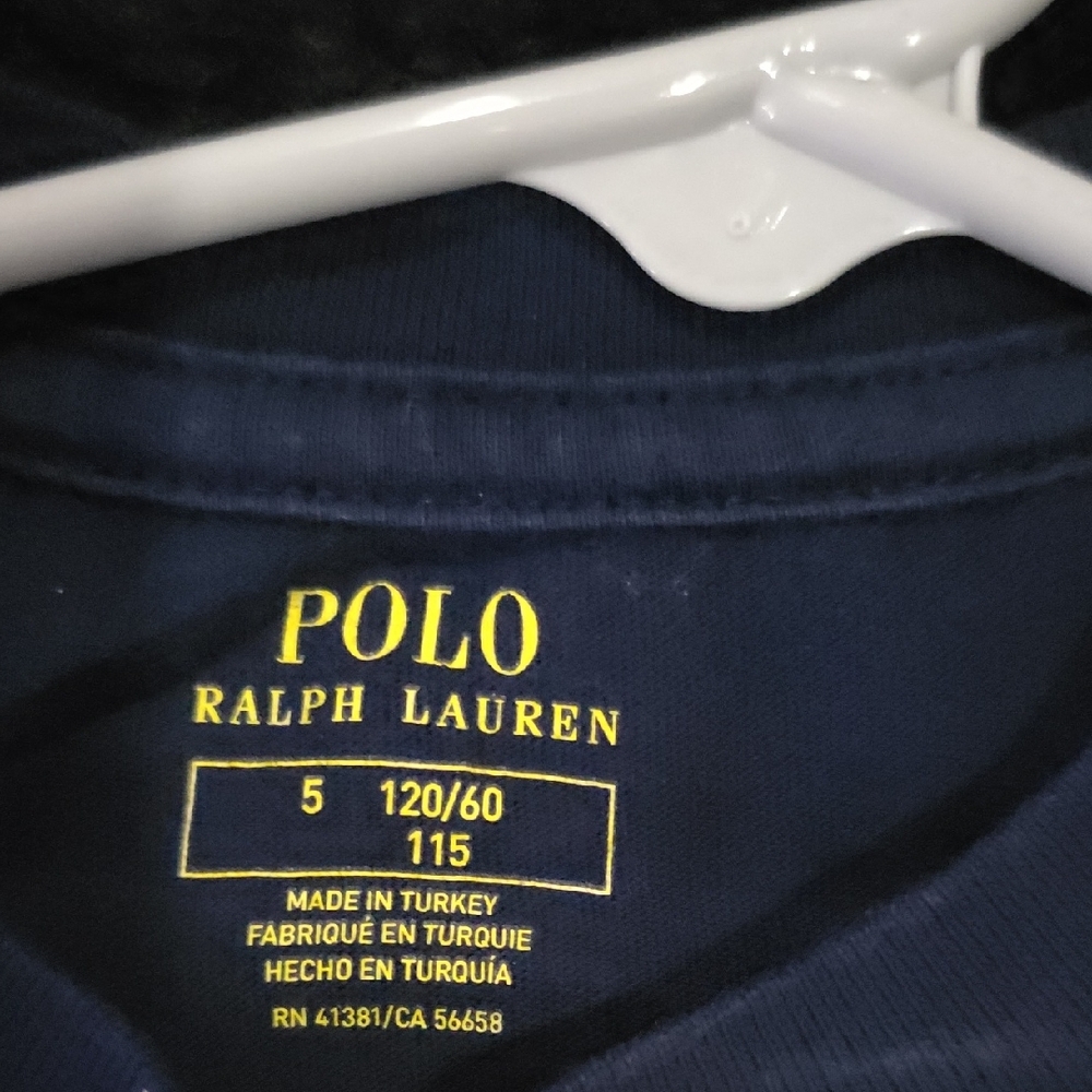 Ralph Lauren Kids Blue Polo Bear T-Shirt - Picture 2 of 2